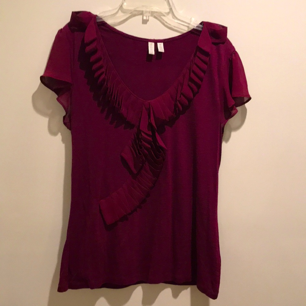Madison Size Medium Shirt. Burgundy.